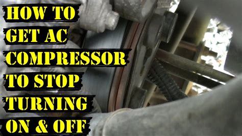 jeep ac compressor turns on/off 